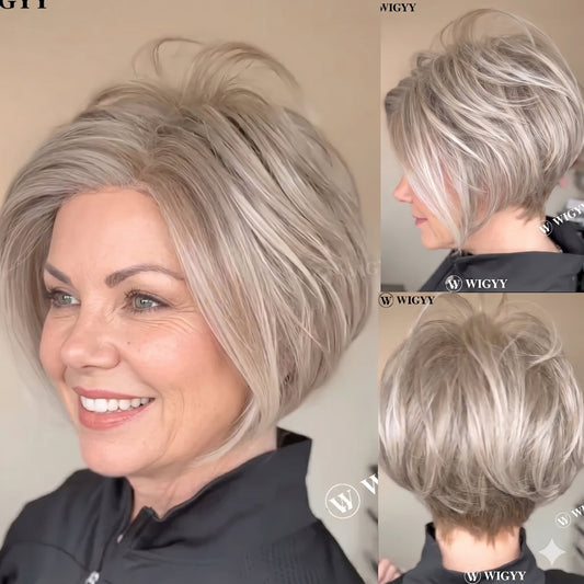 🔥 Summer Sale Natural-Looking Short Wig With Flattering Volume & Adjustable Comfort Fit