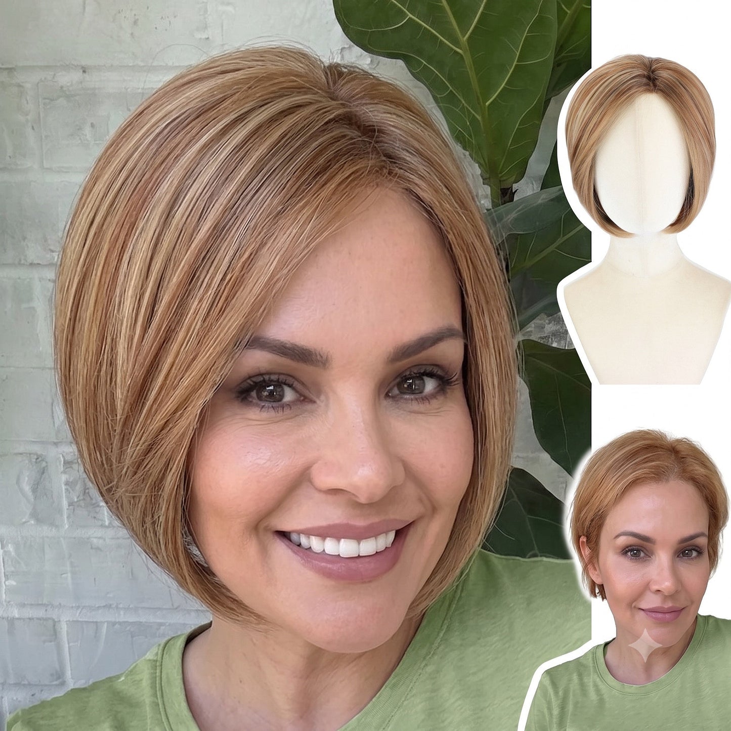 🔥 Summer Sale Natural-Looking Short Wig With Flattering Volume & Adjustable Comfort Fit