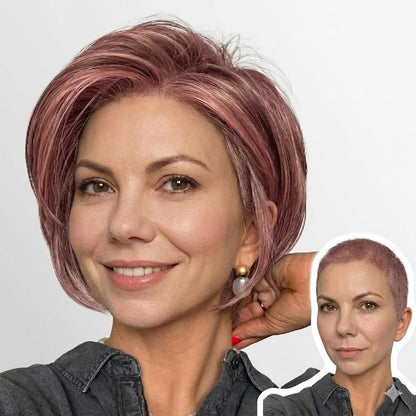 🔥 Summer Sale Natural-Looking Short Wig With Flattering Volume & Adjustable Comfort Fit