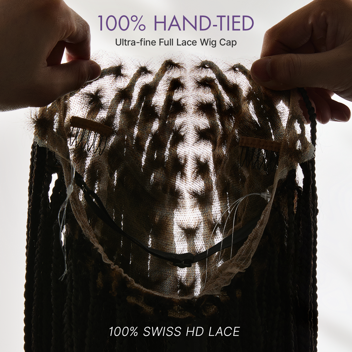💖Knotless Braided Wig – Lightweight Fit