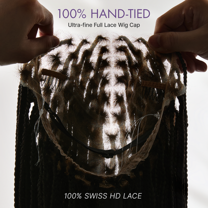 💖Knotless Braided Wig – Lightweight Fit