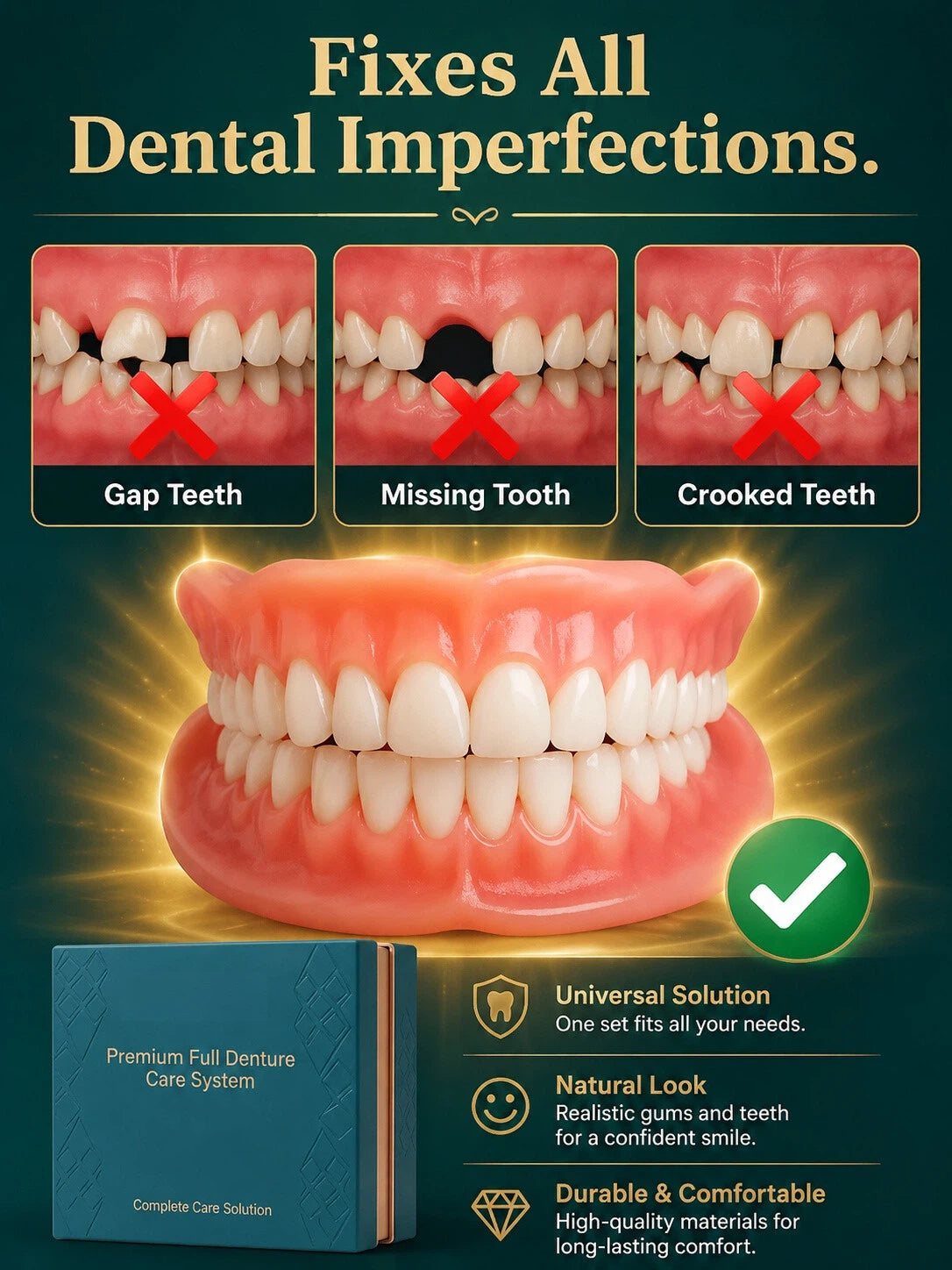 Premium Complete‑Fit Cosmetic Veneer Kit