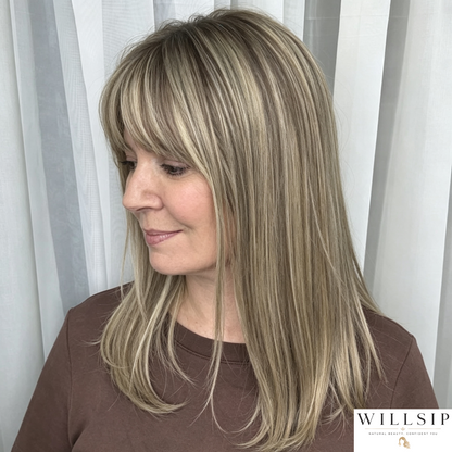 Hair Topper with Bangs | Hair Piece for Thinning Hair