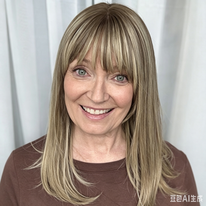 Hair Topper with Bangs | Hair Piece for Thinning Hair