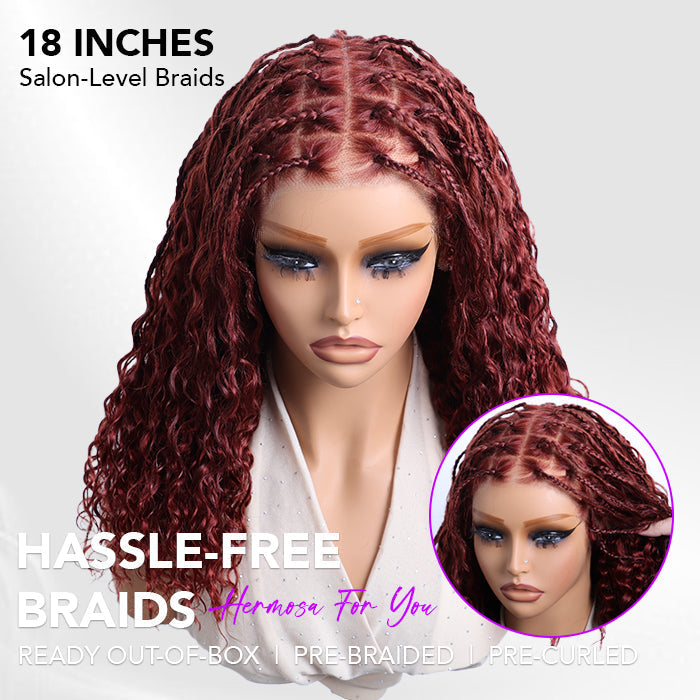 ✨  Glueless HD Lace Boho Braids  Wig – Natural Goddess Curls