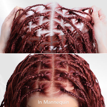 ✨  Glueless HD Lace Boho Braids  Wig – Natural Goddess Curls