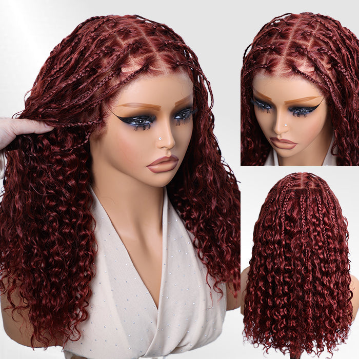 ✨  Glueless HD Lace Boho Braids  Wig – Natural Goddess Curls