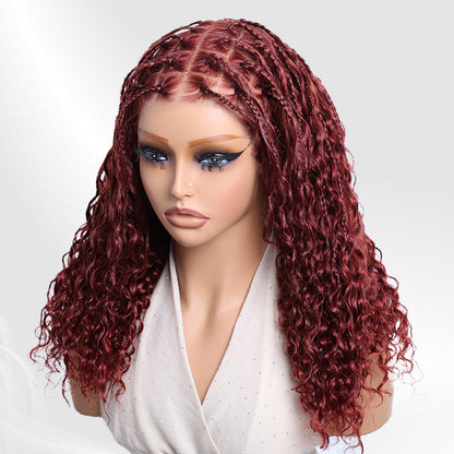 ✨  Glueless HD Lace Boho Braids  Wig – Natural Goddess Curls