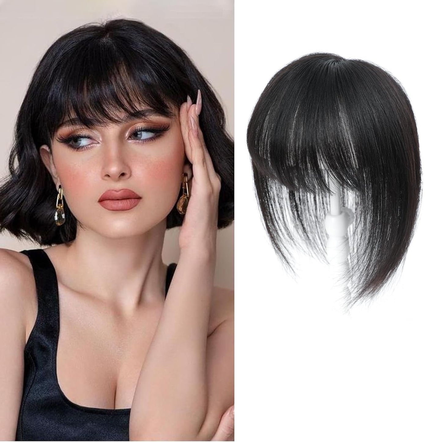 🔥 NEW ARRIVAL SALE- Hair Topper with Bangs | Hair Piece for Thinning Hair