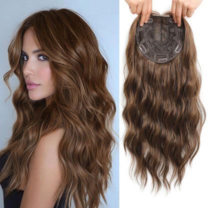⚡ Final Hours –🌷2026 New Lightweight & Breathable Wavy Hair Topper
