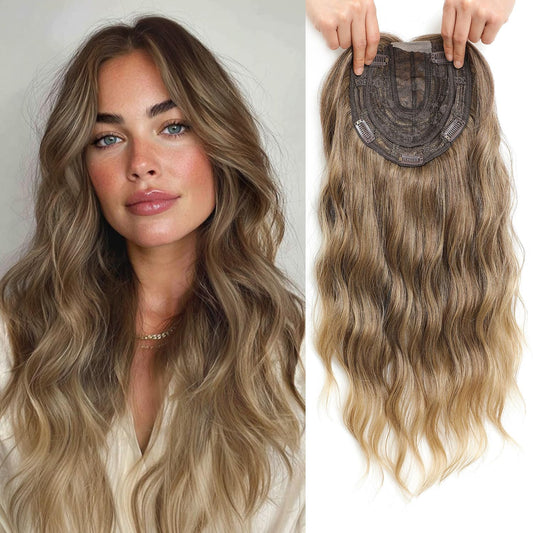 ⚡ Final Hours –🌷2026 New Lightweight & Breathable Wavy Hair Topper