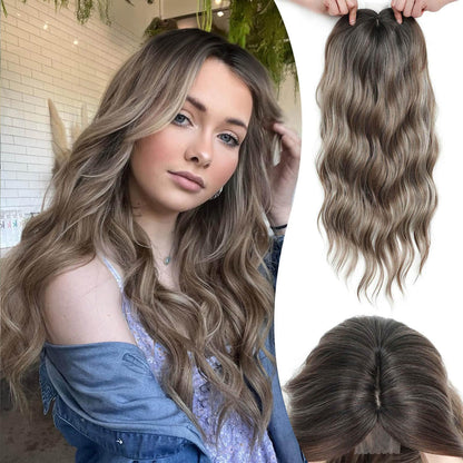 ⚡ Final Hours –🌷2026 New Lightweight & Breathable Wavy Hair Topper