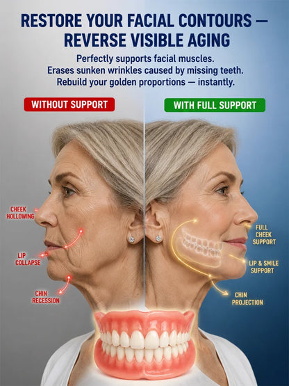 Comfort‑Fit Cosmetic Denture Set