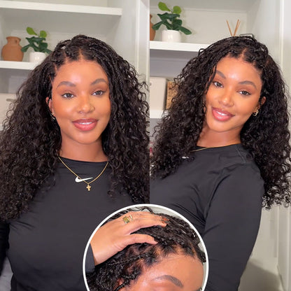 ✨  Glueless HD Lace Boho Braids  Wig – Natural Goddess Curls