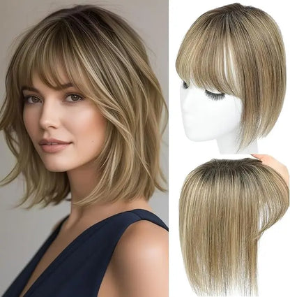 Natural Human Hair Topper – Invisible Volume & Seamless Blend