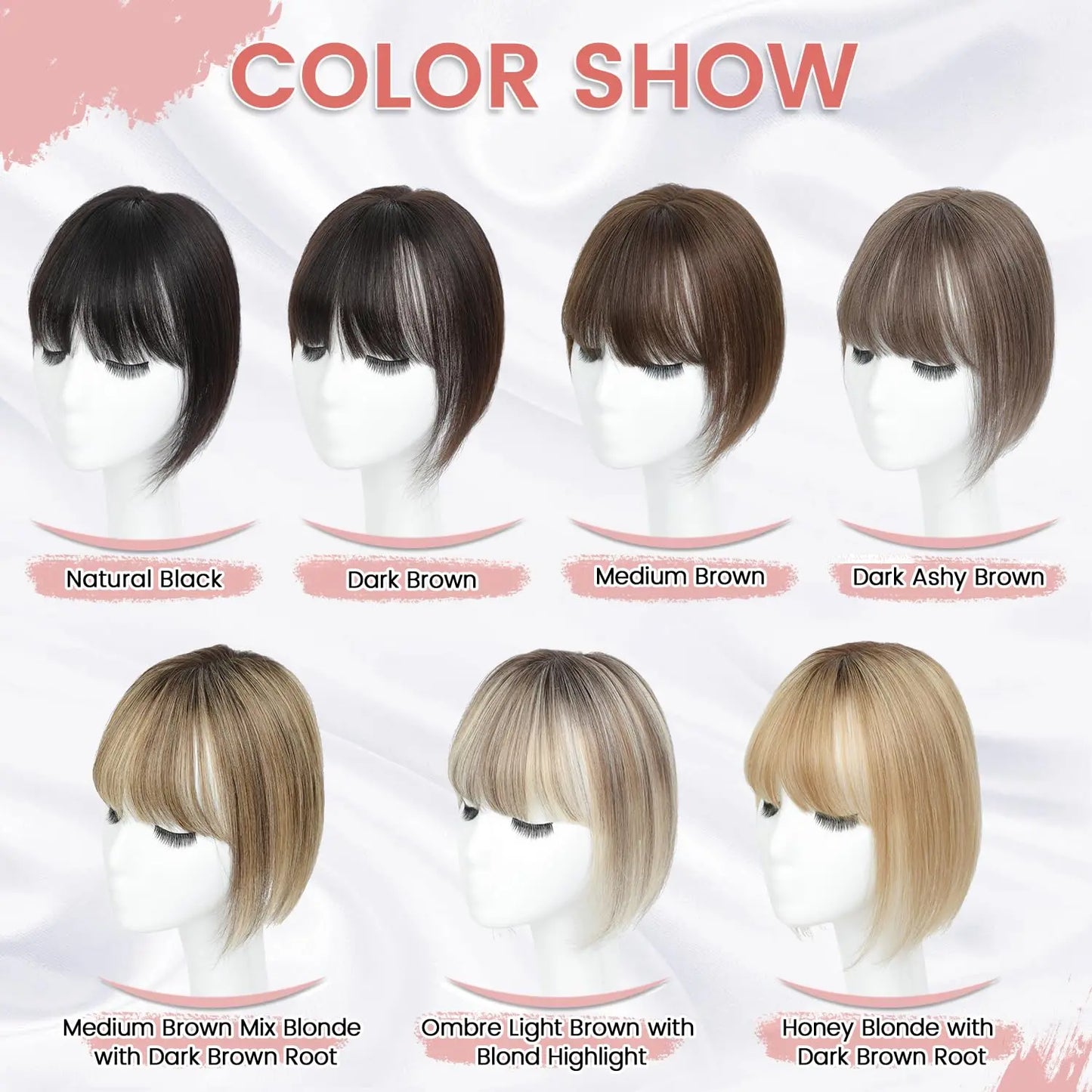 🔥 NEW ARRIVAL SALE- Hair Topper with Bangs | Hair Piece for Thinning Hair