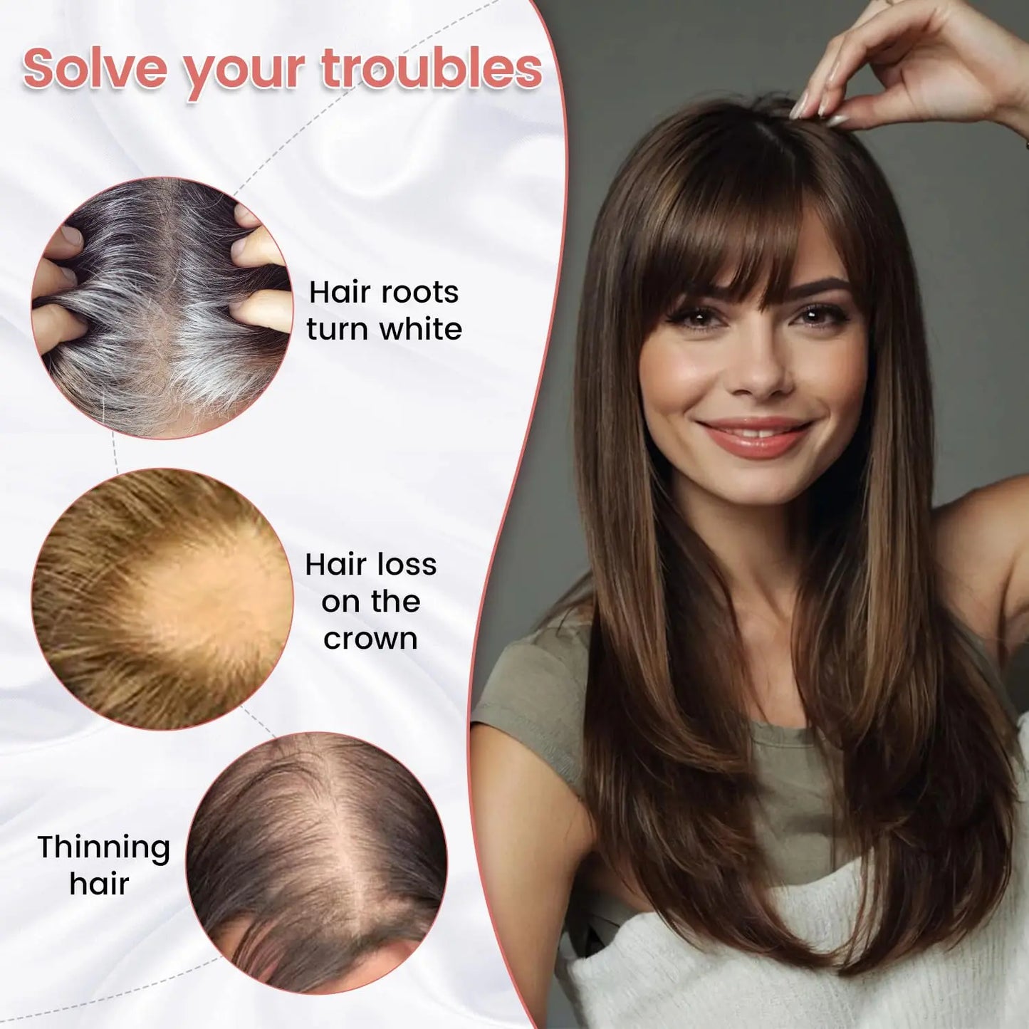 Natural Human Hair Topper – Invisible Volume & Seamless Blend