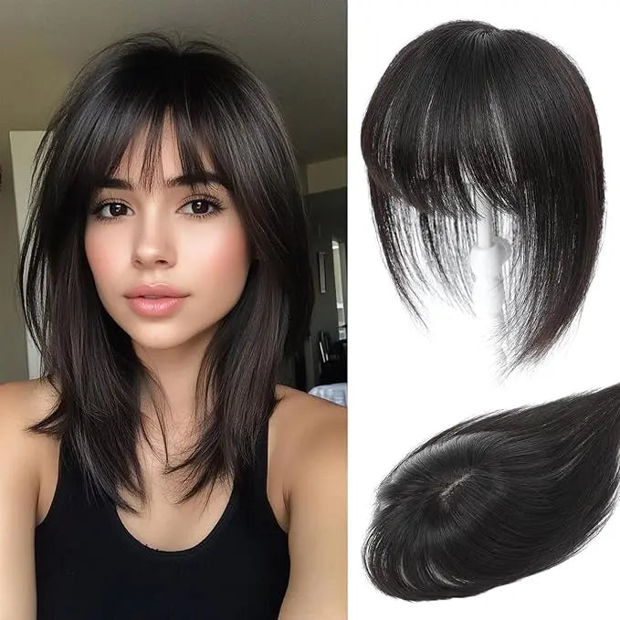 Hair Topper with Bangs | Hair Piece for Thinning Hair