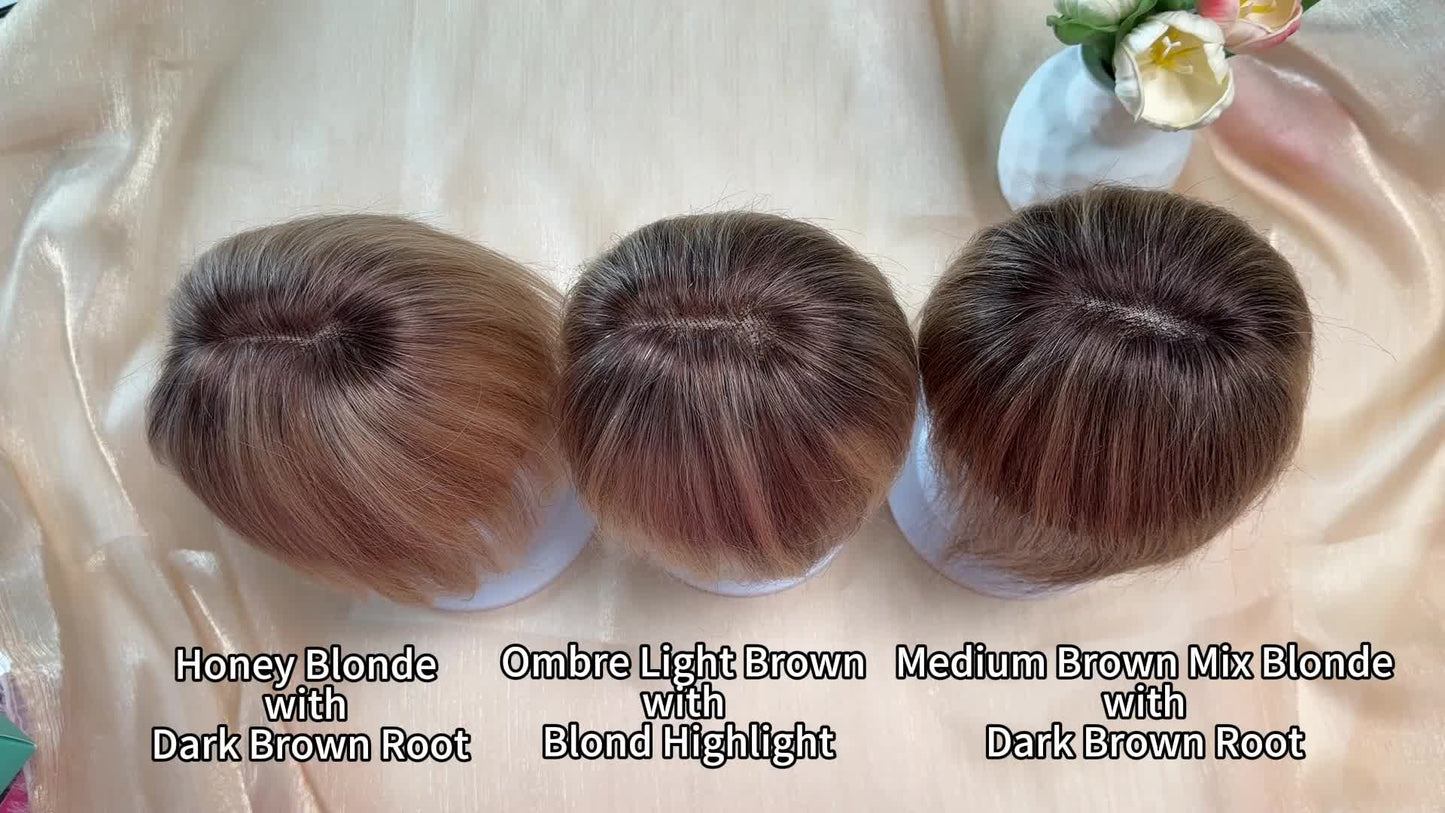 🔥 NEW ARRIVAL SALE- Hair Topper with Bangs | Hair Piece for Thinning Hair