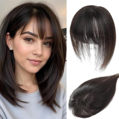 🔥 NEW ARRIVAL SALE- Hair Topper with Bangs | Hair Piece for Thinning Hair