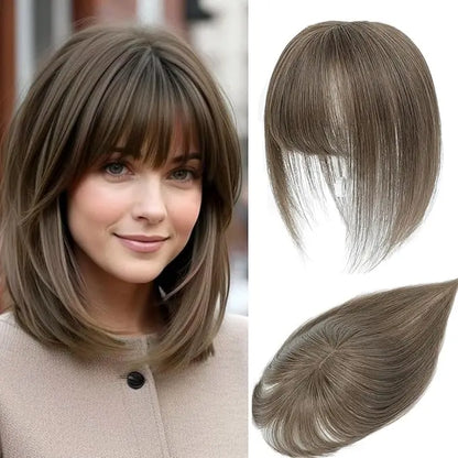 Hair Topper with Bangs | Hair Piece for Thinning Hair