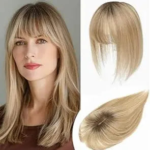 Natural Human Hair Topper – Invisible Volume & Seamless Blend