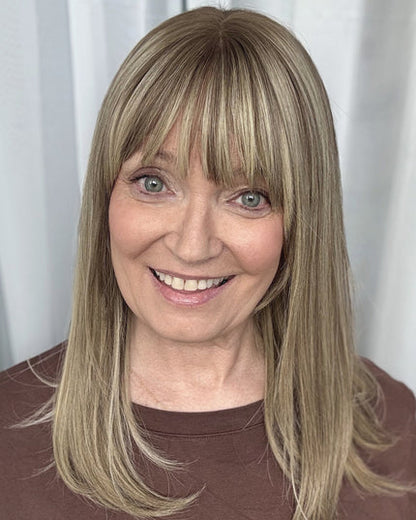 🔥 NEW ARRIVAL SALE- Hair Topper with Bangs | Hair Piece for Thinning Hair