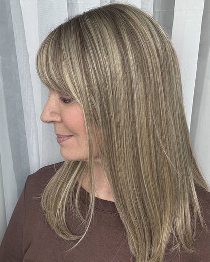 🔥 NEW ARRIVAL SALE- Hair Topper with Bangs | Hair Piece for Thinning Hair