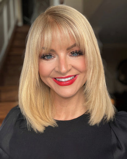 🔥 NEW ARRIVAL SALE- Hair Topper with Bangs | Hair Piece for Thinning Hair