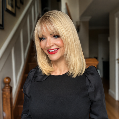 🔥🔥Human Hair Topper with Bangs | Hair Piece for Thinning Hair