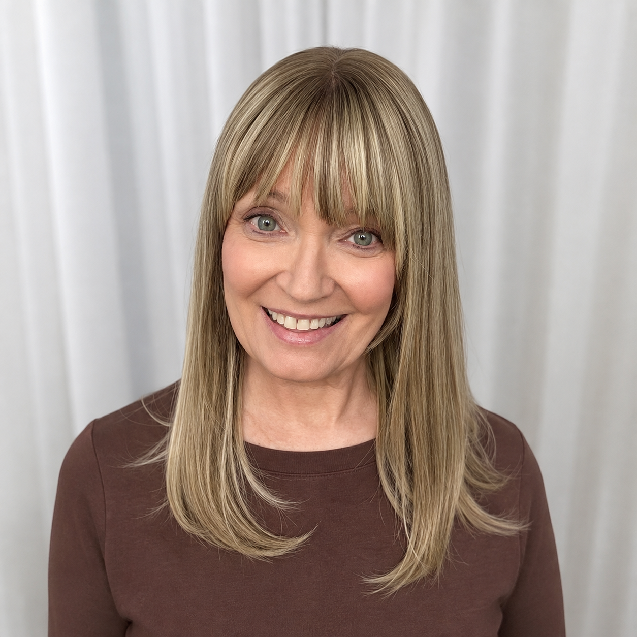 🔥🔥Human Hair Topper with Bangs | Hair Piece for Thinning Hair