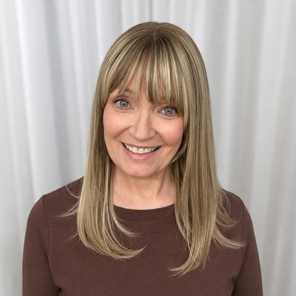 🔥🔥Human Hair Topper with Bangs | Hair Piece for Thinning Hair